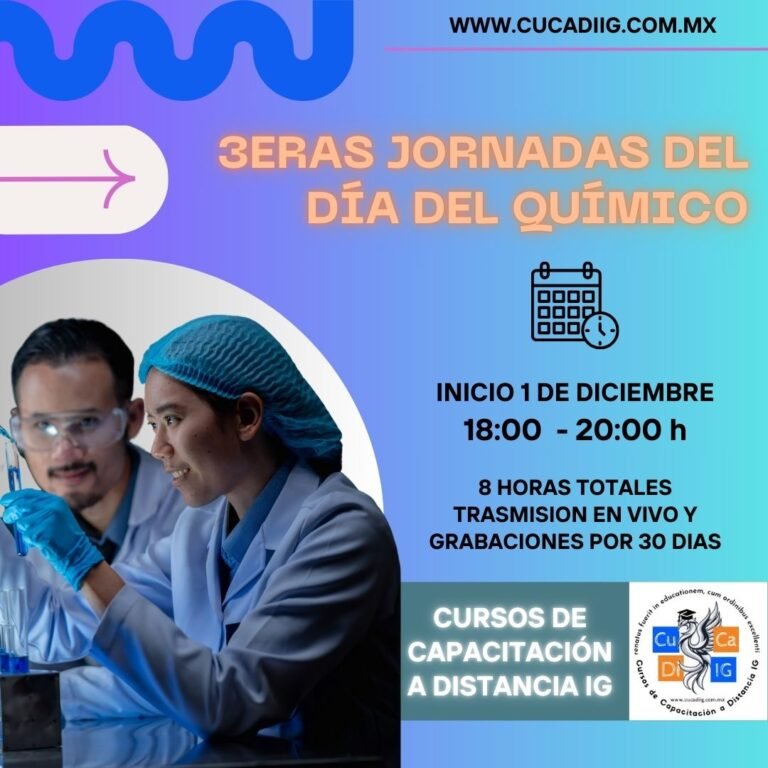 3eras. Jornadas del Día del Químico